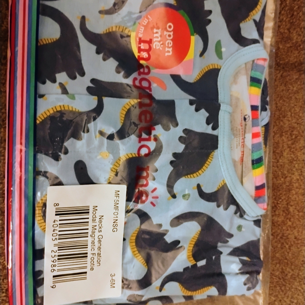 Magnetic Me Light Blue Whale Print Magnetic Footie